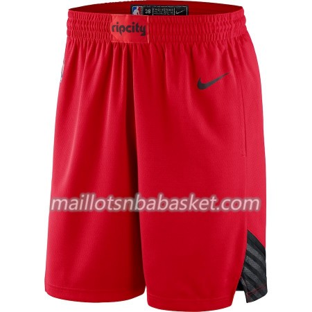 Portland Trail Blazers Homme Shorts Rouge 2018-19 Nike Swingman